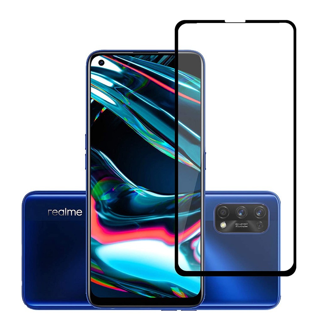 Realme 7pro Realme 7 Realme 7i กระจกนิรภัยแบบเต็มหน้าจอ BFV5
