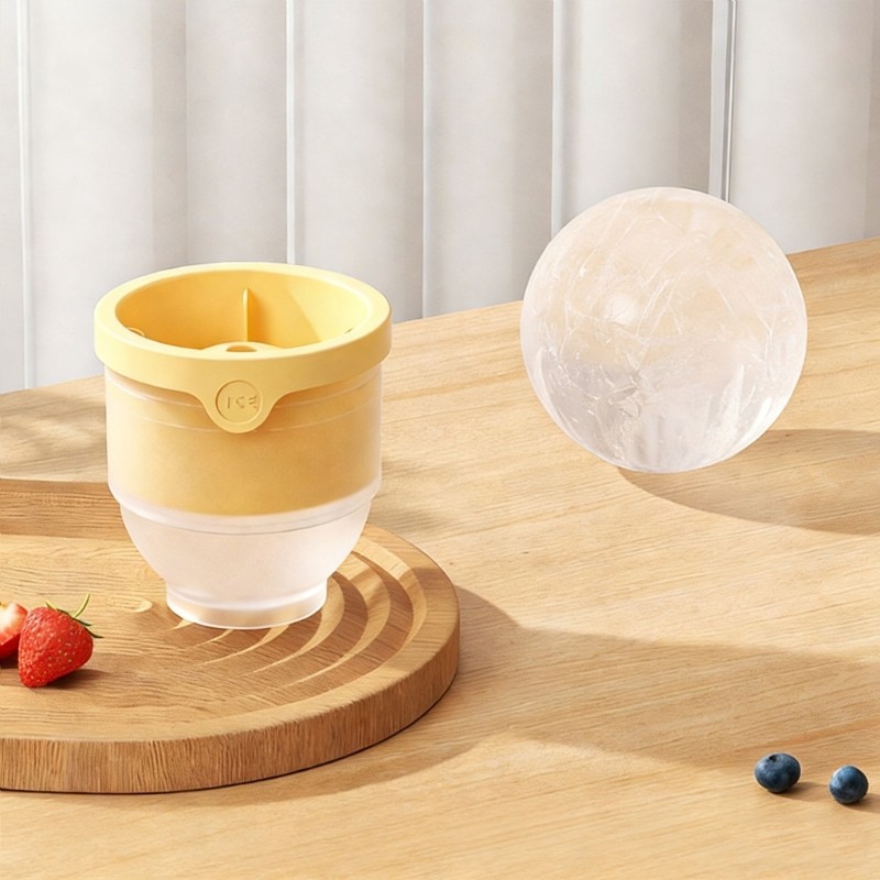 Cozy เครื่องทําน้ําแข็งขนาดใหญ่แม่พิมพ์ซิลิโคนสําหรับค็อกเทลเครื่องดื่ม Home Club อุปกรณ์เสริม 4 ชิ้