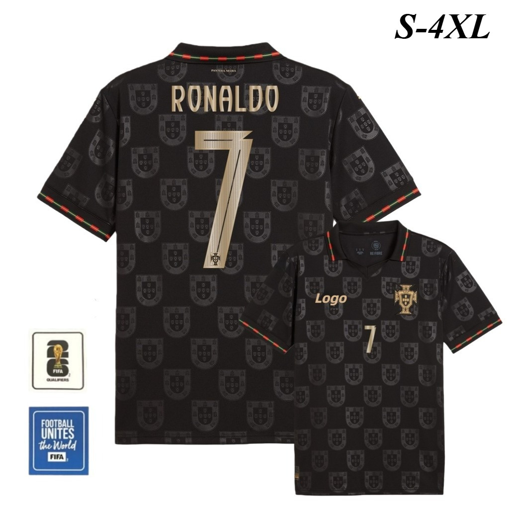 เสื้อฟุตบอลผู้ชาย Portugal 25/26 ซีซั่น Eusebio รุ่นแฟนพิเศษ ไซส์ S-4XL