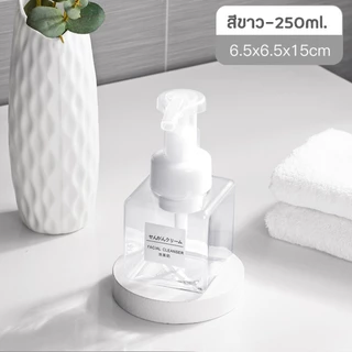 ขวดปั๊มโฟมสบู่ สีใส ขนาด 250 450 650 มล. 1 ชิ้น มูสโฟม พลาสติกหนาคุณภาพดี