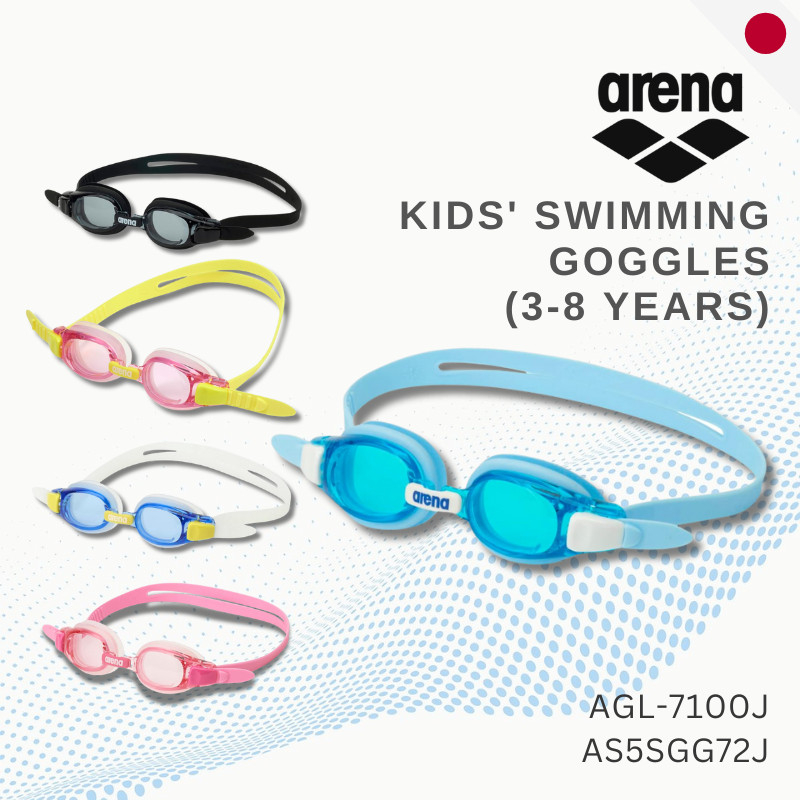 แว่นว่ายน้ำเด็ก Arena Japan EPON รุ่น re:non ป้องกันฝ้า [สำหรับเด็กอายุ 3-8 ปี] AGL-7100J /