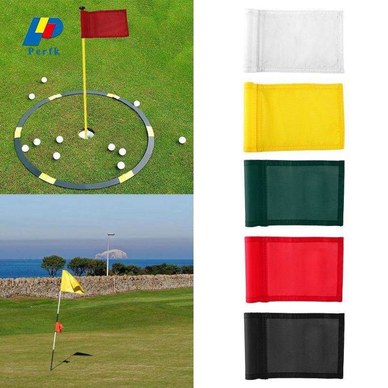ธงขากอล์ฟสีทึบ ขนาด 9.65 L x 5.9 H สำหรับใช้ในสนามกอล์ฟ
