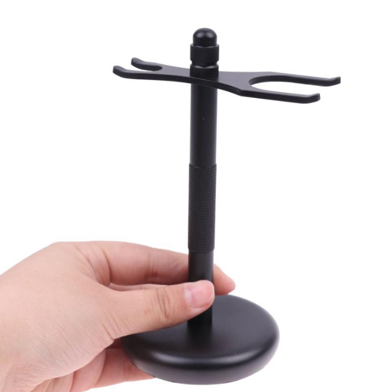 [Beautyoufeel] 1PC Men Razor Holder Steel Safety Shaving Brush Stand Safety Razor Holder Shaver Acce