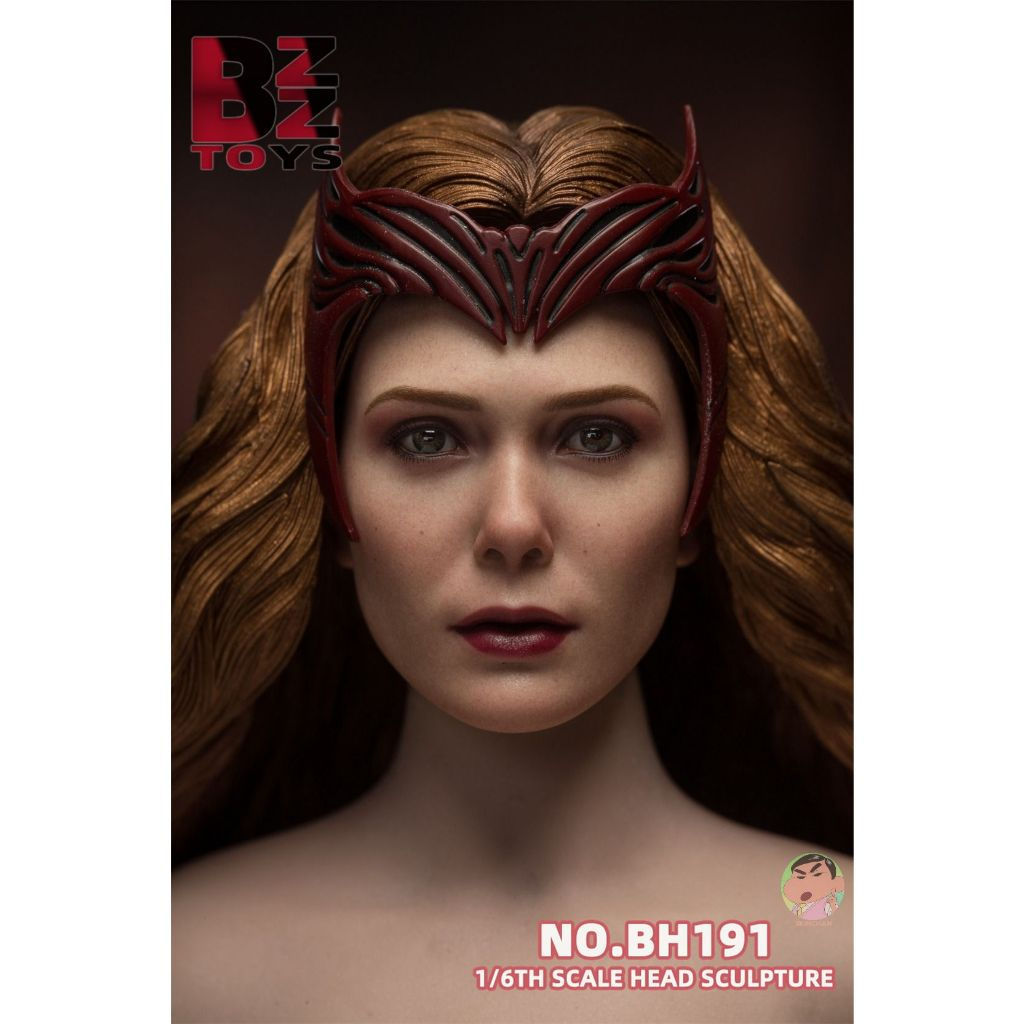 (🔵PRE-ORDER)BZZ ของเล่น 1/6 BH191 Scarlet Witch Wanda Elizabeth Olsen Head Sculpt