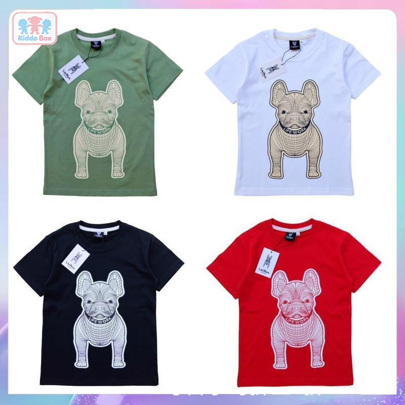 (จัดส่งตลอด 24 ชั่วโมง) มีเก็บปลายทางเสื้อยืดเด็ก เกาหลี Lifewark หล่อๆเท่ห์ๆ การแต่งตัวเด็กผู้ช