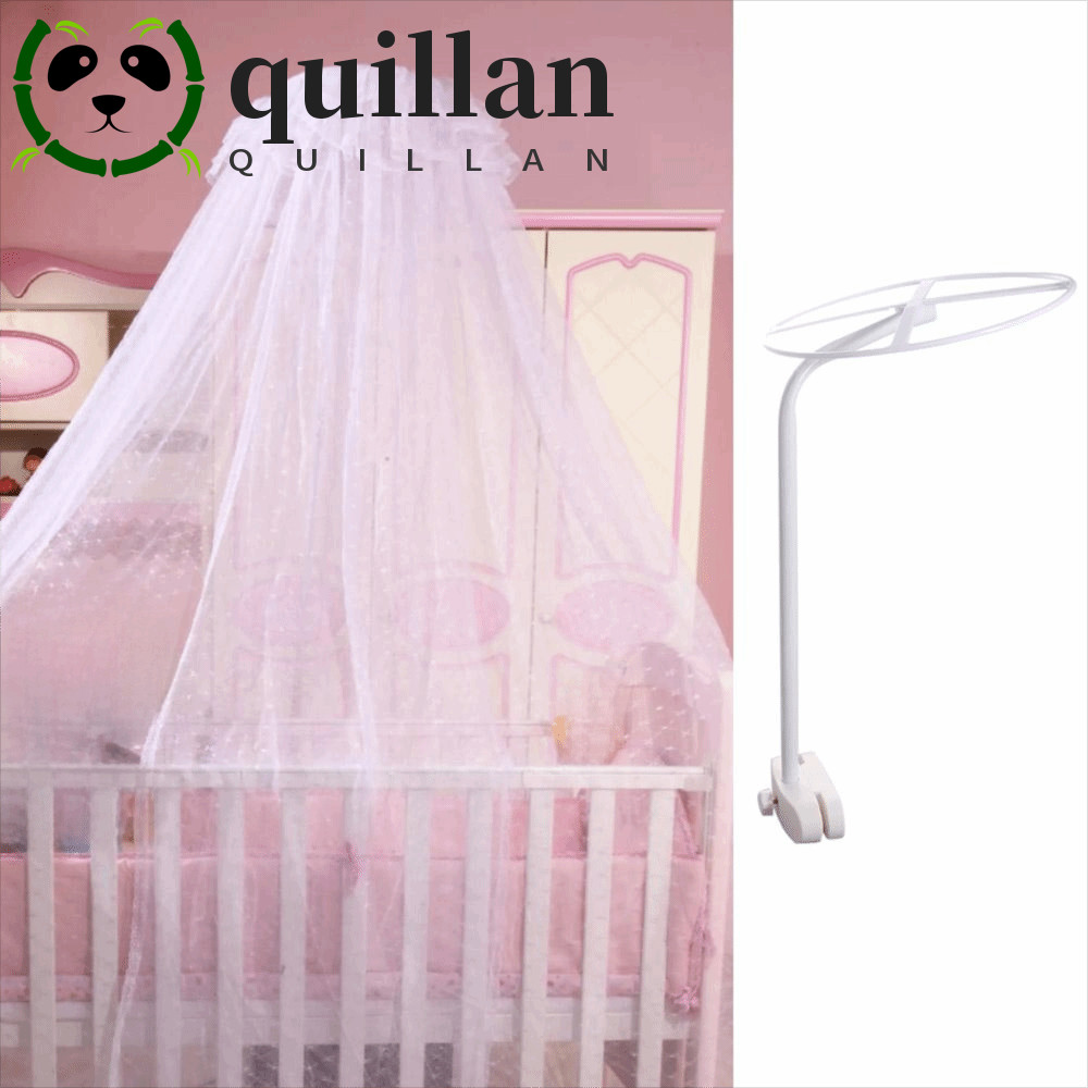 มุ้งกันยุงขาตั้ง QUILLAN สีขาว สำหรับเตียงและเปลเด็ก ทำจากเหล็กทนทาน