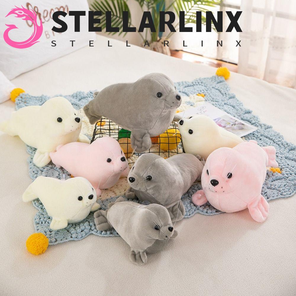 STELLARLINX Seal ตุ๊กตาตุ๊กตา,สัตว์หมอน Fluffy Seal Plush ตุ๊กตาของเล่น,แฟชั่น Comfy น่ารักน่ารัก Se