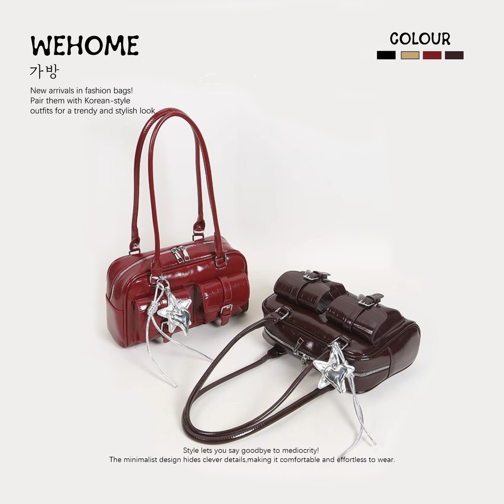 WEHOME 25th Bag สไตล์เกาหลี พกพาได้ทุกโอกาส กระเป๋าสะพายสี