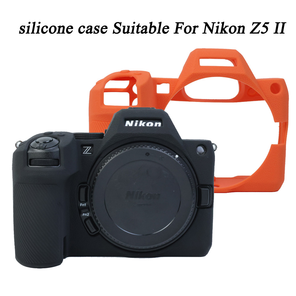 เคสซิลิโคนกระเป๋ากล้องผิวสําหรับ Nikon Z5 II Z5 Mark II