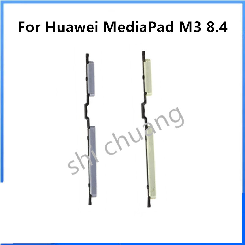 สําหรับ Huawei MediaPad M3 8.4 " ( BTV-DL09, BTV-W09 ) เปิดไฟปุ่มปรับระดับเสียงสวิตช์ด้านข้าง Key OnOff สําหรับซ่อม