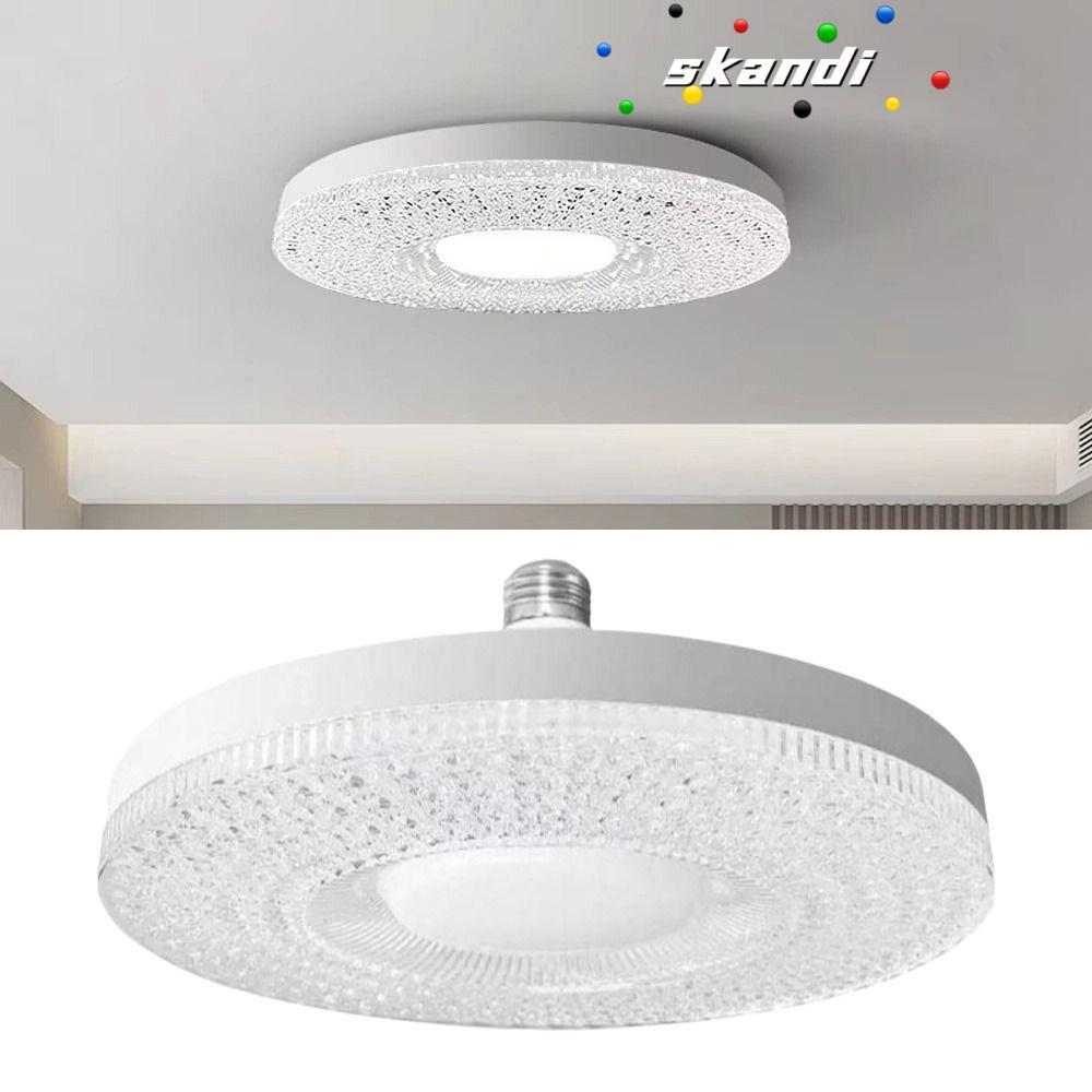 SKANDI หลอดไฟโคมระย้า LED, โคมไฟคริสตัล LED สว่างเป็นพิเศษประหยัดพลังงาน, โคมไฟเพดานป้องกันดวงตาที่ทนทานห้องนอน