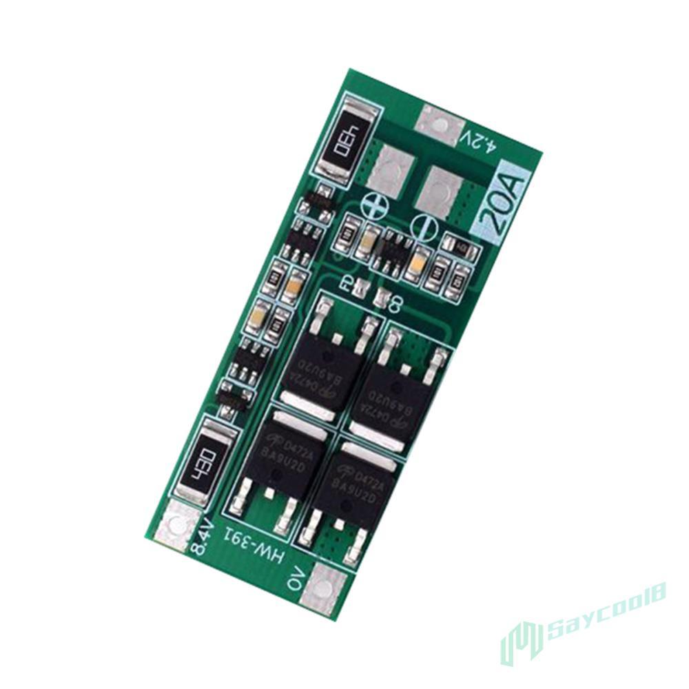 แบตเตอรี่ลิเธียม Charger PCB ป้องกัน HW-391 2S 20A 7.4V 8.4V แบตเตอรี่ Li-ion บอร์ด BMS โมดูล Balanc