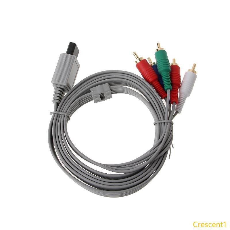 Crescent1 1 8m ส่วนประกอบ 1080P HDTV AV o 5RCA สายเคเบิลอะแดปเตอร์สําหรับคอนโซล