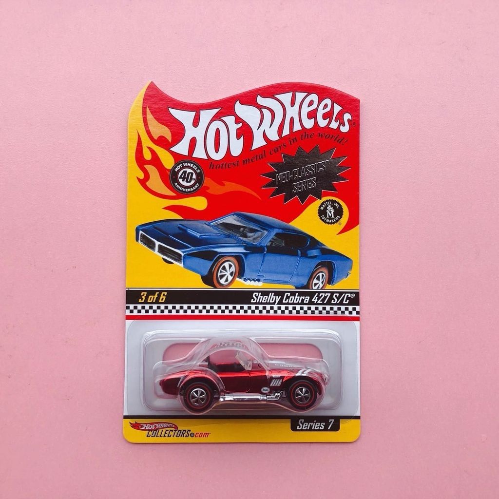 [คลังสินค้าพร้อม] Hot Wheels RLC Ford Shelby Cobra Shelby Cobra 427 s/c Electroplating Red Brand New