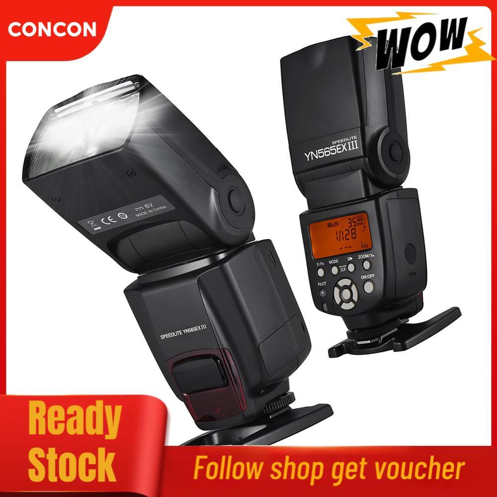 Concon YN565EX III ไร้สาย TTL Slave Flash GN58 ความเร็วสูงระบบรีไซเคิลรองรับ USB อัพเกรดเฟิร์มแวร์สำ