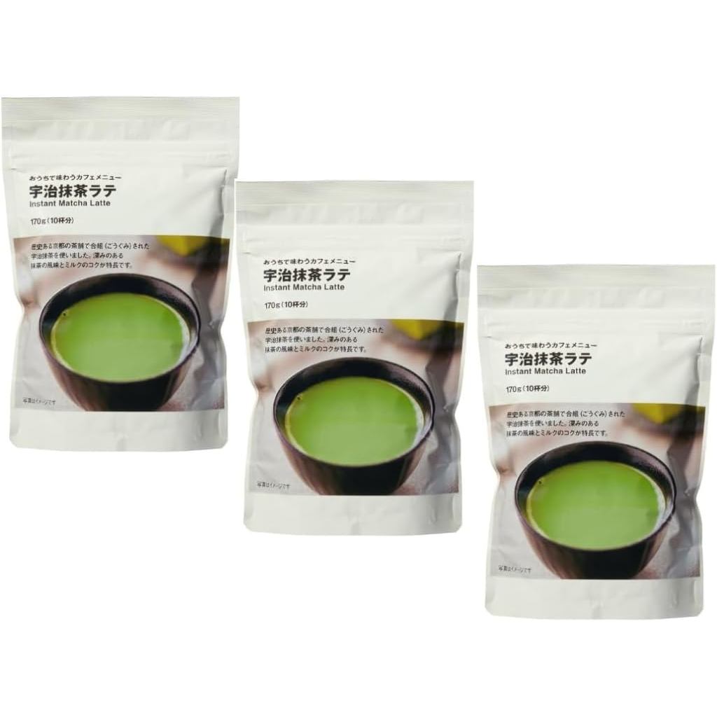 Muji Café Menu at Home: Uji Matcha Latte 170g (Set of 3 Bags)