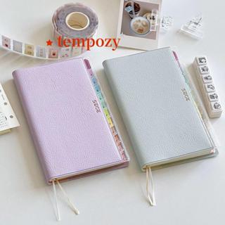 หนังสือ TEMPOZY Agenda, Index หนัง PU สีสันสดใส 2026 Planner…