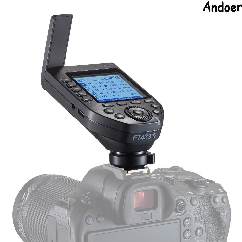 Godox FT433 TTL แฟลชไร้สาย 433MHz สัญญาณควบคุม 1/8000s HSS APP ใช้งานร่วมกับ Sony A9II A7R V IV A7IV