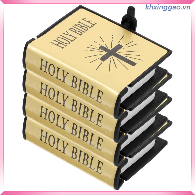 Minature Books อุปกรณ์ห้องสมุดตุ๊กตา 4 ชิ้น khxinggao