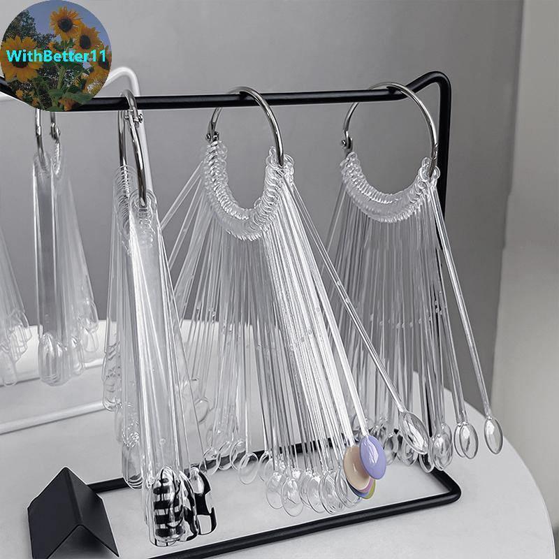 Better False Nail Art Color Card Display Stand Gel Polish Template Fan Shape Nail Art Tips Sample Stand Nail Polish Practice Palette TH