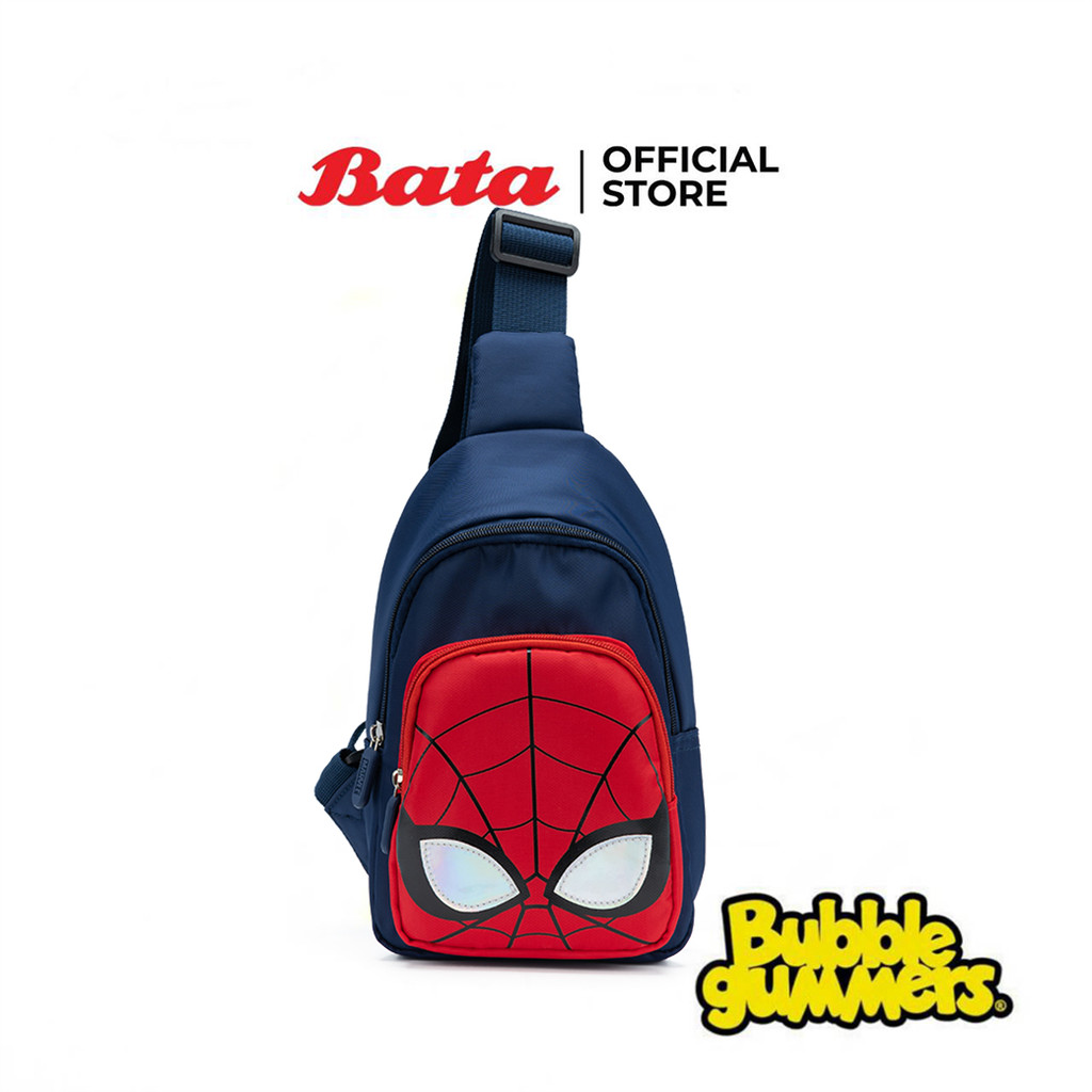 Bata บาจา กระเป๋าสะพาย พาดลำตัว ลายสไปเดอร์แมน สำหรับเด็กผู้ชาย รุ่น AVENGERS26-4 สีกรมท่า 9269016