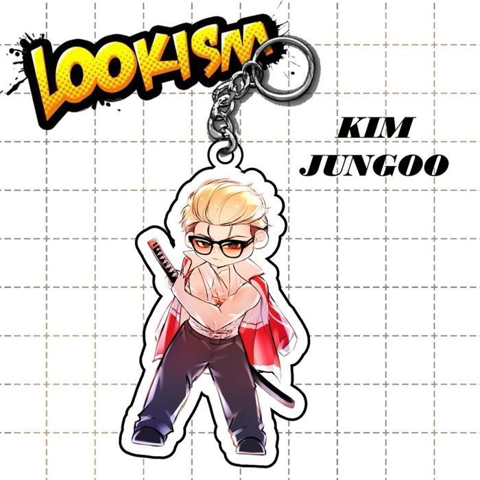 พวงกุญแจ Lookism - Gantungan Kunci Akrilk Premium 2 Sisi.- Junggo