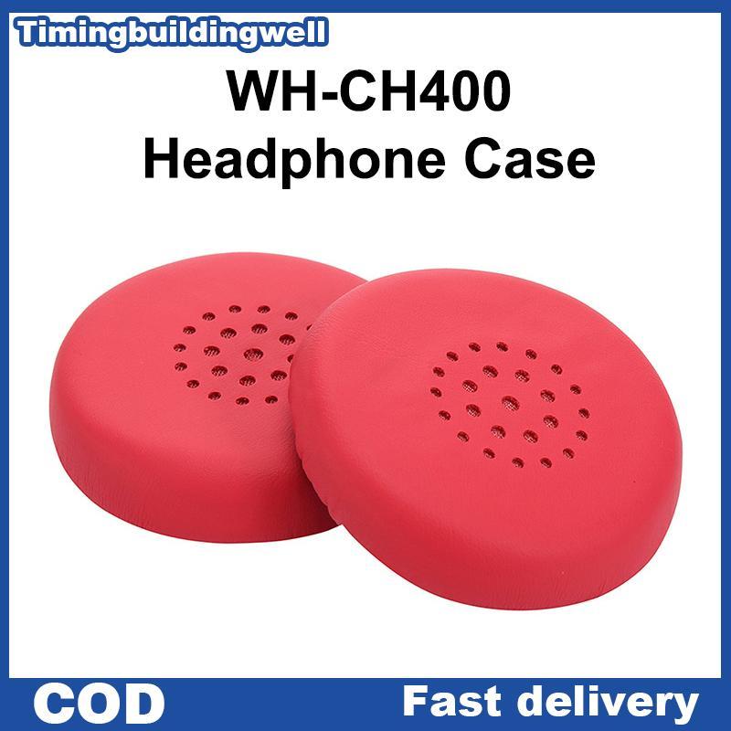 Twth โฟมแผ่นรองหูฟังหนัง Earpad เปลี่ยนแขนโฟมแผ่นรองหูฟังเปลี่ยนแผ่นรองหูฟังสําหรับ Sony WH-CH400 หูฟัง QDD
