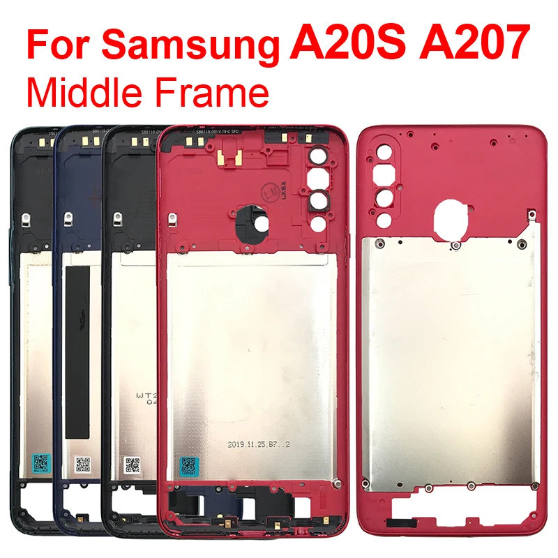 กรอบกลางสําหรับ Samsung Galaxy A20s A207 A207F A207M กรอบกลางกรณีที่อยู่อาศัย