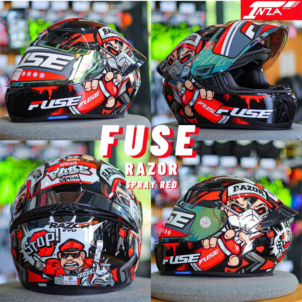 FUSE รุ่น RAZOR SP หมวกกันน็อคเต็มใบ สปอร์ต ปีใหม่ล่าสุด 2026
