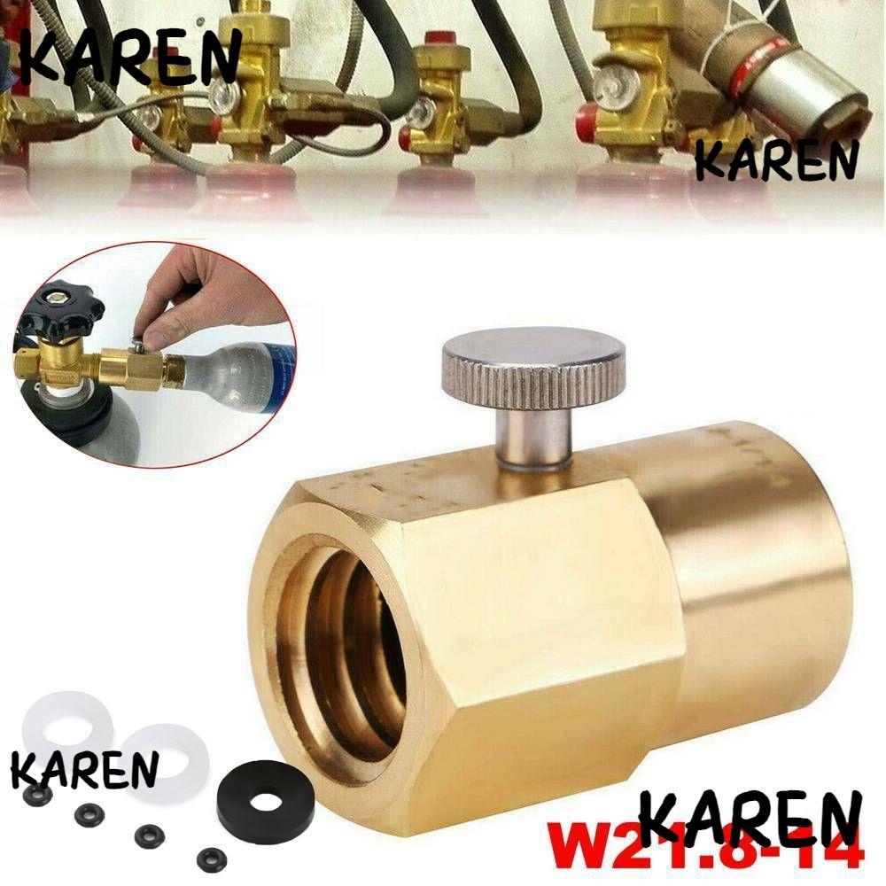 KARENGOODS CO2 อะแดปเตอร์ Homebrew ด้ายชุดกระบอกเติม Adaptor สําหรับ Sodastream