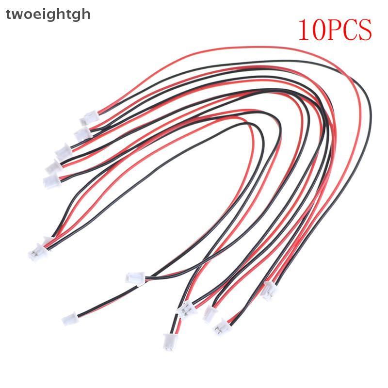 TWH 10 ชิ้น Micro JST 2.0 PH 2-Pin Connector ปลั๊กสายไฟ 150 มม.
 ไทย