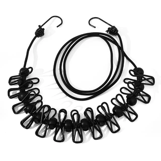 Travel แบบพกพา Clothesline Hook คลิปโรงแรมเสื้อผ้าแห้งพรุนฟรี Clothesline Windproof Travel ใช้ dgdaafaddaw 3.26 LFD2
