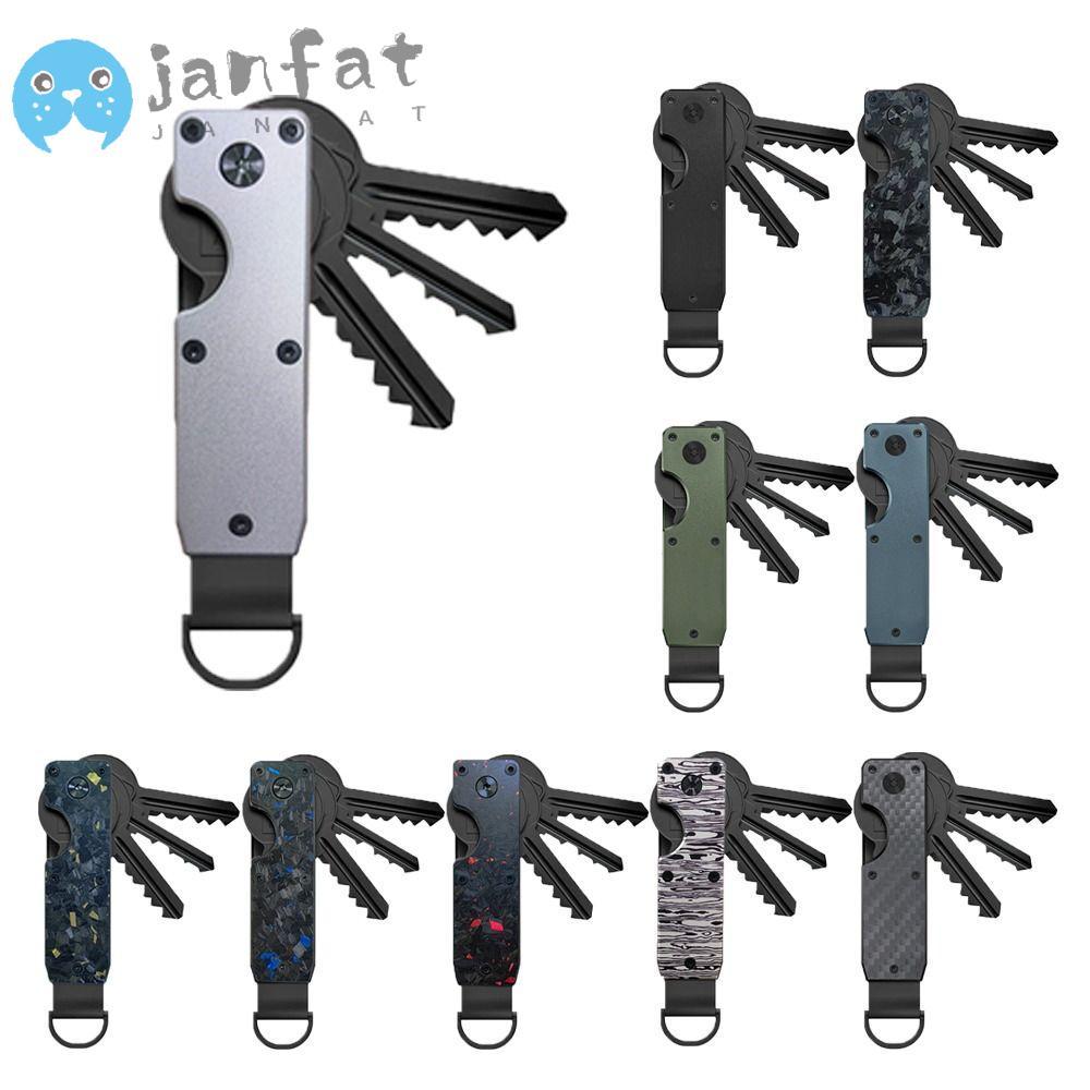 JANFAT Key Holder, Metal with ไขควง Key Organizer, Smart Holds 2-6 Keys Minimalist Keys Bag for Keys