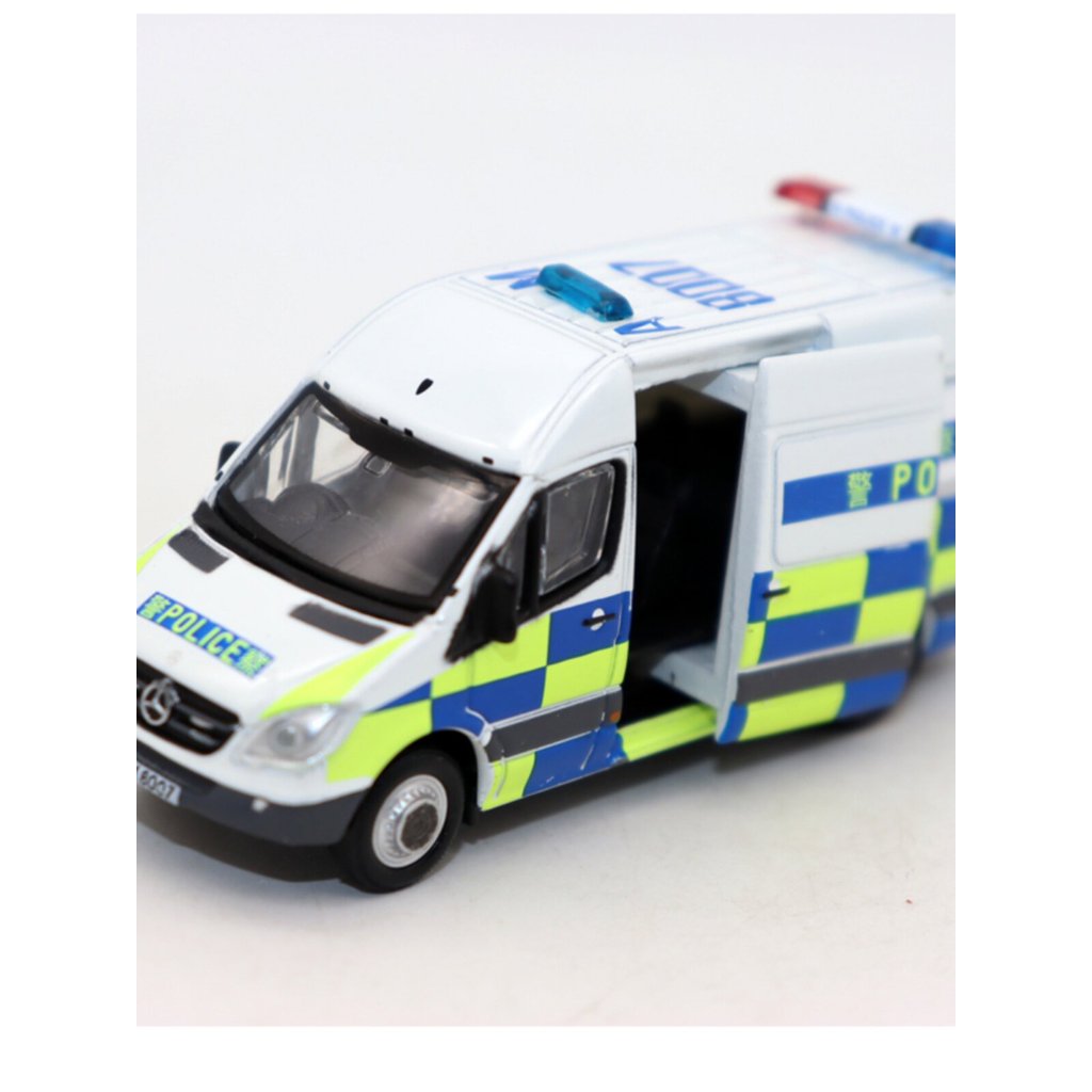 [โมเดลรถ] TINY 43 Micro Shadow Spriter Benz Charge Car Hong Kong Traffic Police Car Model 1/76 รถของ