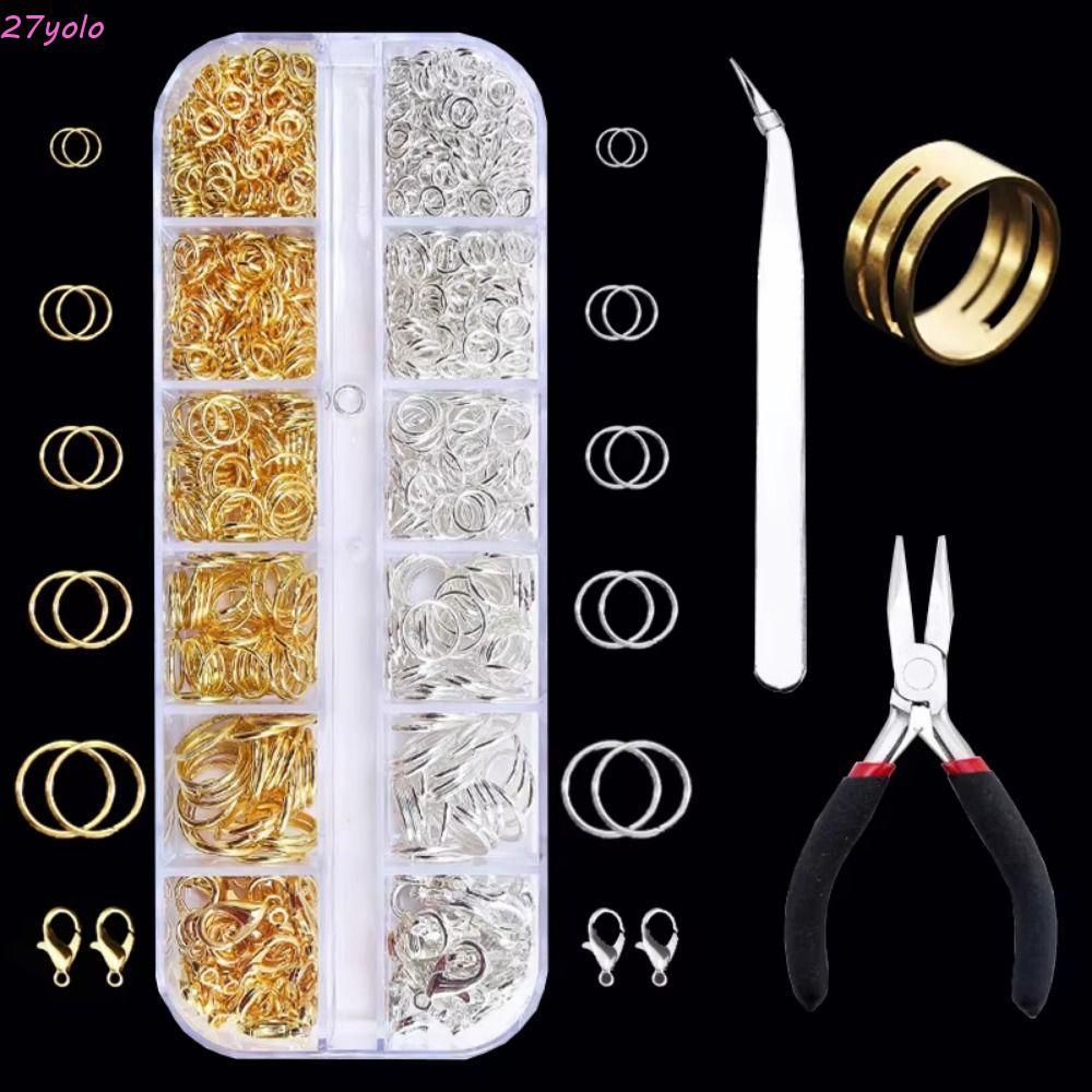 ชุดเครื่องประดับ YOLO พร้อมแหวนหลากสไตล์ และอุปกรณ์ซ่อมสร้อยคอ