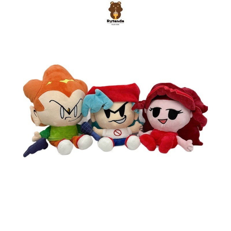 Rytanda น่ารัก FNF Nene Pico Darnell ตุ๊กตาของเล่นเด็กสาว Friday Night Funkin Plushie หมอนตุ๊กตาสัตว