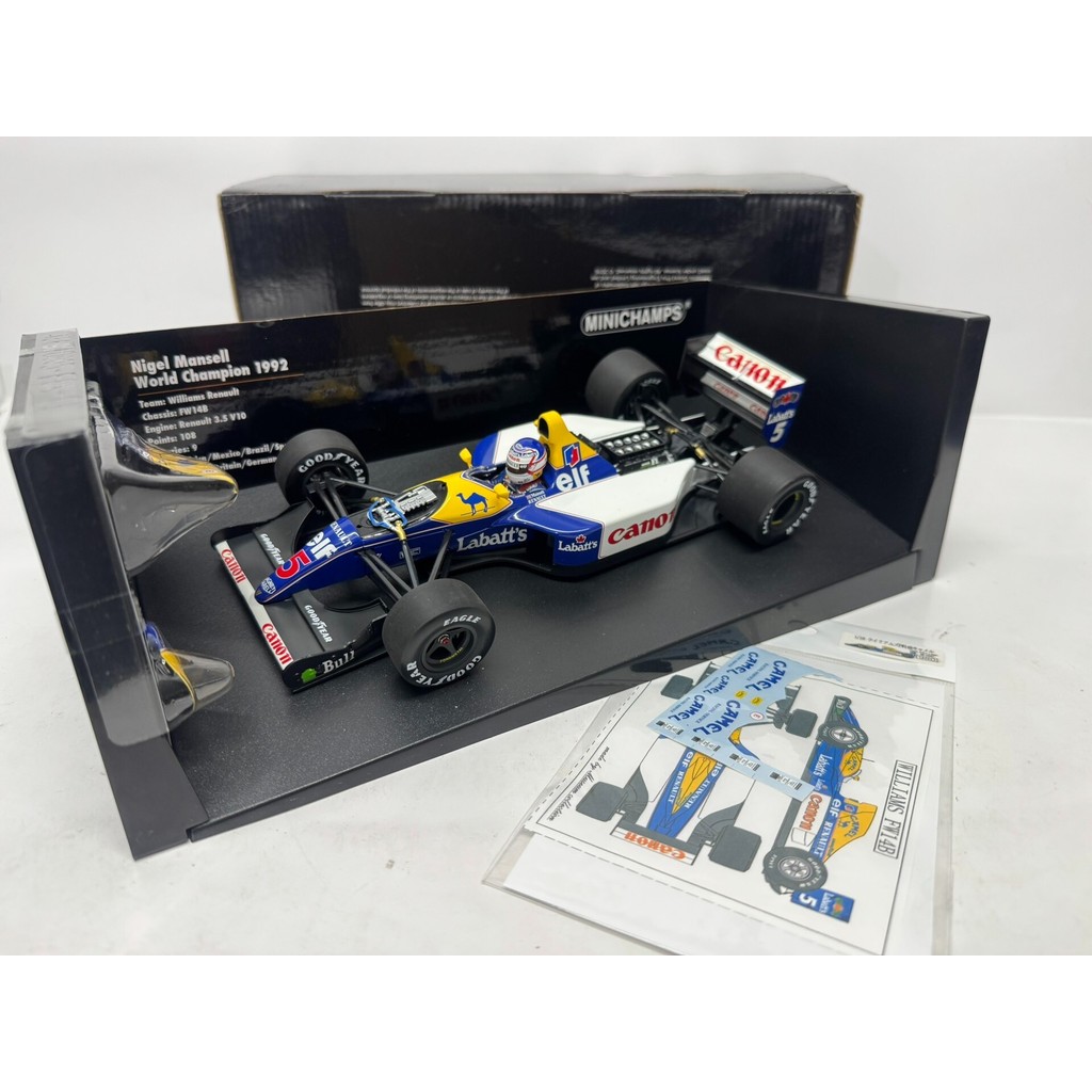 Minichamps 1/18 Williams Renault FW14B 1992 Original Package สินค้าใหม่ซื้อเสมอในกล่อง No Play No Pl