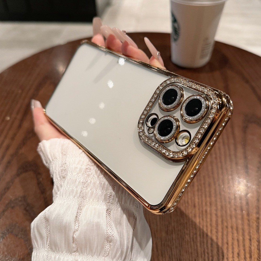 ชุบแฟลชเพชรซิลิโคนเคสโทรศัพท์สําหรับ Redmi หมายเหตุ 14 15 Pro Plus Redmi 15 15C Rhinestone Cover