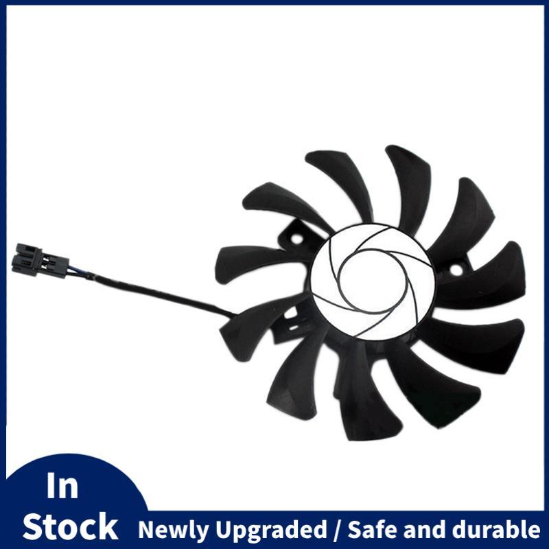 HA8010H12F-Z 75 มม.2Pin GTX1050Ti GPU Cooler พัดลมคู่สําหรับ GTX 1050Ti GTX-1050-Ti-4GT-OC