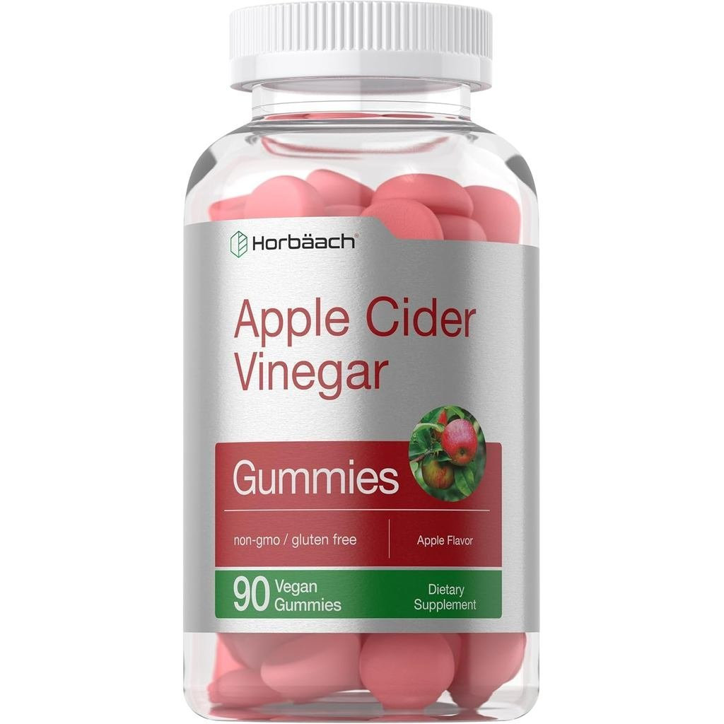 Horbachä Vinegar Cider Gummies | 90 นับ | ACV ACV ACV ACV | รสรสรสรส | ไม่ใช่จีเอ็มโอ กัมมี่ปราศจากก