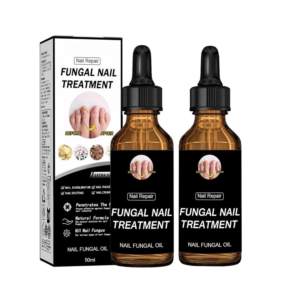 Fungal Nail Treatment Repair Serum สูตรพืชธรรมชาติพร้อม Tea Tree Oil & 5% Aetic Acid - สําหรับเล็บเท