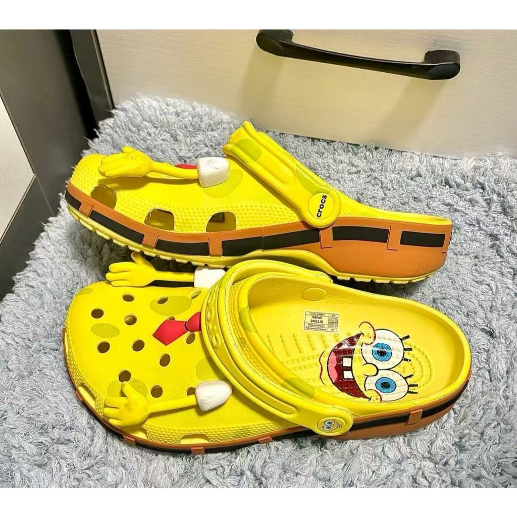 Crocs คลาสสิก X Car 【"Lightning McQueen\\\"】สําหรับผู้ชายและผู้หญิงเดียวกันทนต่อการสึกหรอUnisex