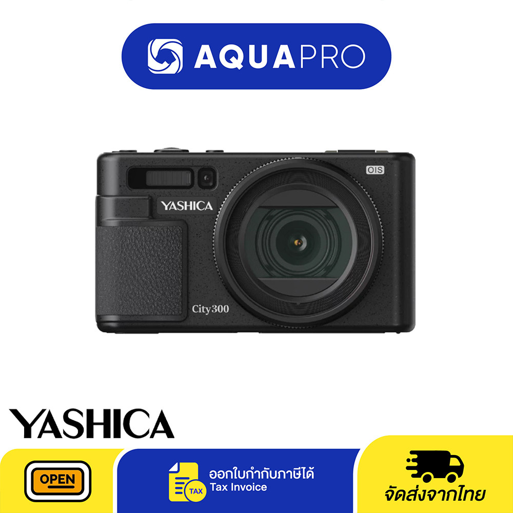 Yashica City 300 Black Digital Camera ประกันศูนย์ Yashica City 300 By Aquapro