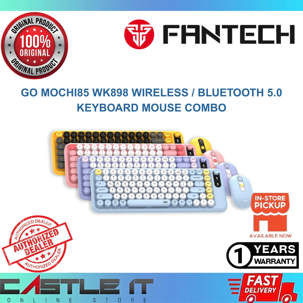 Fantech GO Mochi85 WK898 Wireless / Bluetooth 5.0 Keyboard Mouse Combo