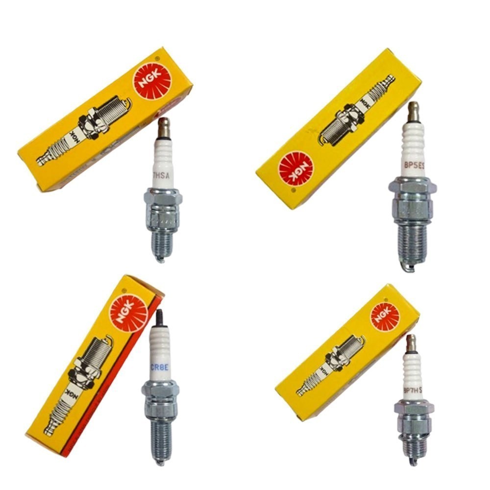 หัวเทียนมอเตอร์ไซค์ NGK รุ่น Standard กล่องเหลือง C7HSA/CR8E (CPR6EA-9)/BP7HS/BP5ES (BP8ES)(XX67)