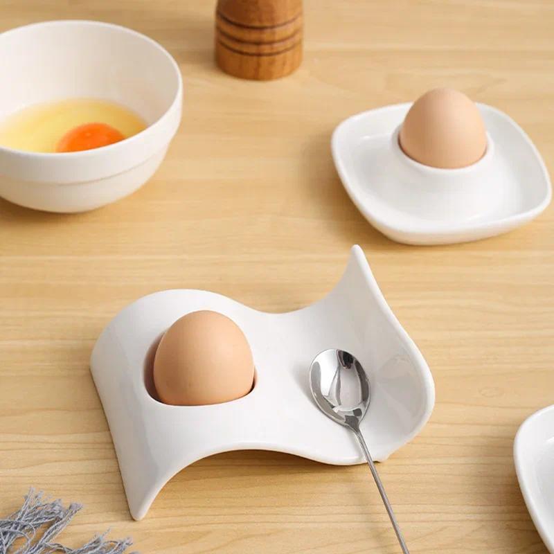 Creative Anti-Scald Egg Holder, Ceramic Egg Holder, Household Egg Cup, Kitchen Gadgets and Accessori