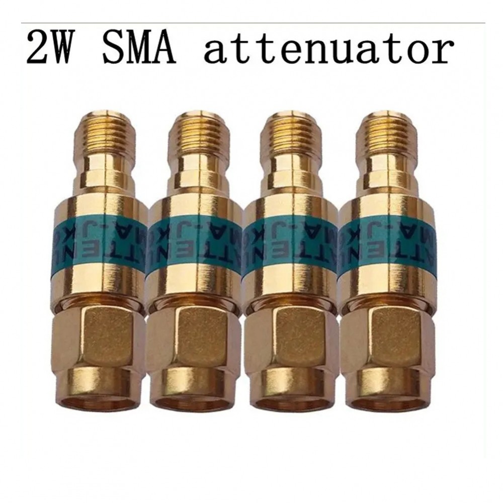มืออาชีพชุบทอง Attenuator SMA ชายหญิง 2W Power 6dB 15dB 30dB