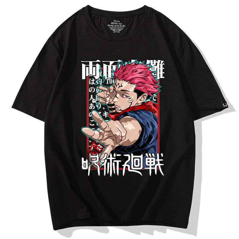 เสื้อยืดลายตัวละครจากอนิเมะเรื่อง Ryomen Sukuna Jujutsu Kaisen ทำจากผ้าฝ้าย 100% สำหรับใส่ได้ทั้งชายและหญิง พร้อมส่ง ราคา ถูกที่สุด ดีลบีเคเค แกลเลอรีภาพที่ 3