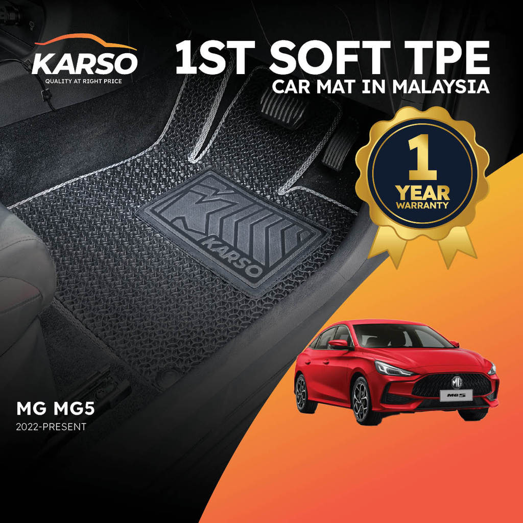 Karso Karpet Kereta พรมรถยนต์ MG MG5 (2022-ปัจจุบัน)