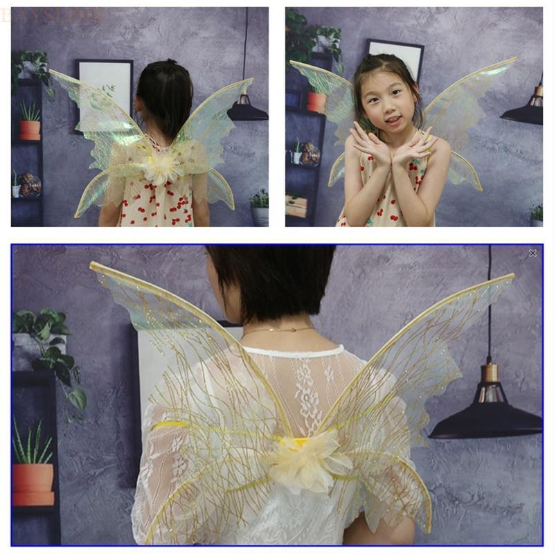Fairy Wings Dress Up Wings for Butterfly Fairy Halloween Costume Angel Wing for